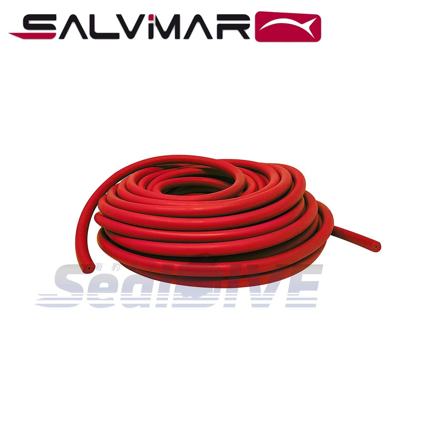 義大利 SALVIMAR S400 全乳膠高倍數 17mm/5.5分 電光紅橡皮