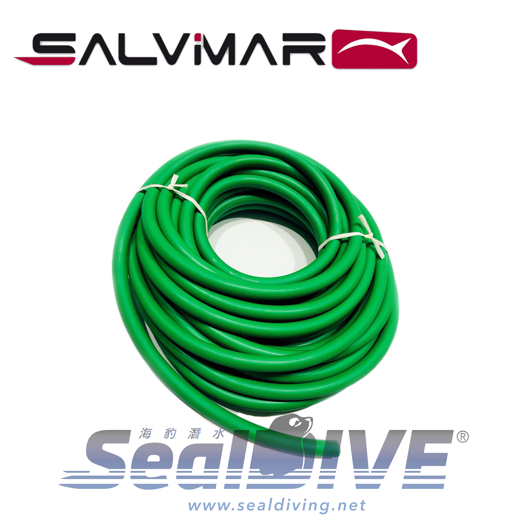 原裝義大利 SALVIMAR S400全乳膠高倍數 14/16mm 電光綠橡皮