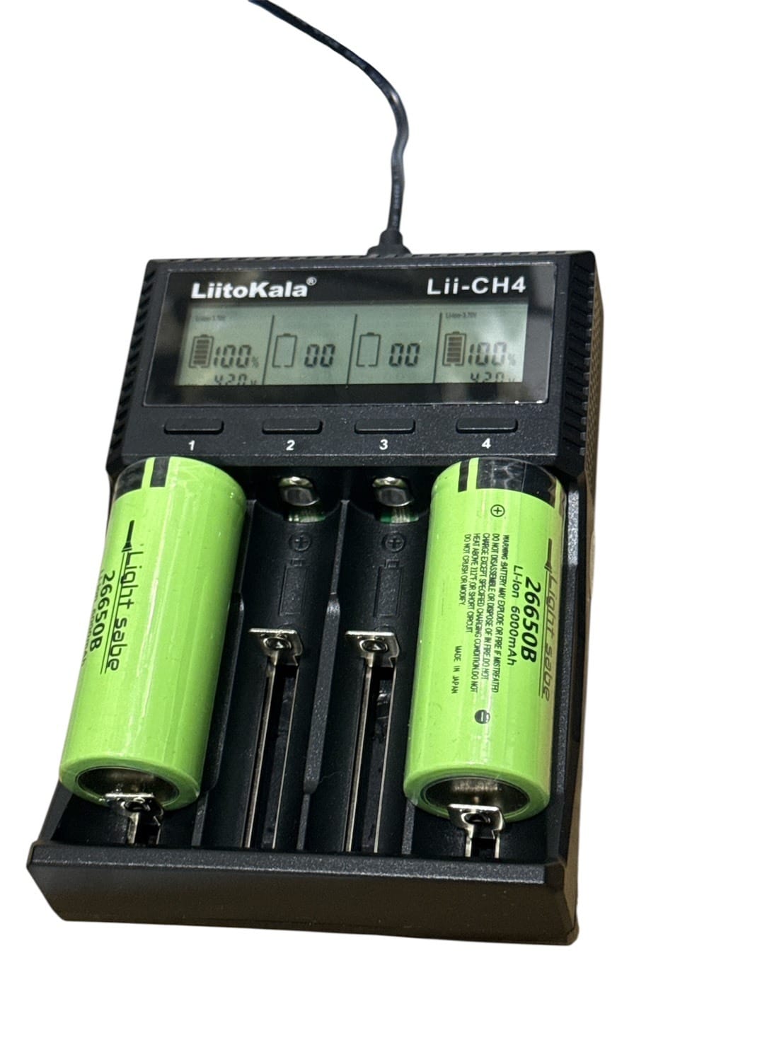 Lii-CH4 多功能充電器四槽(2大2小)  充電座