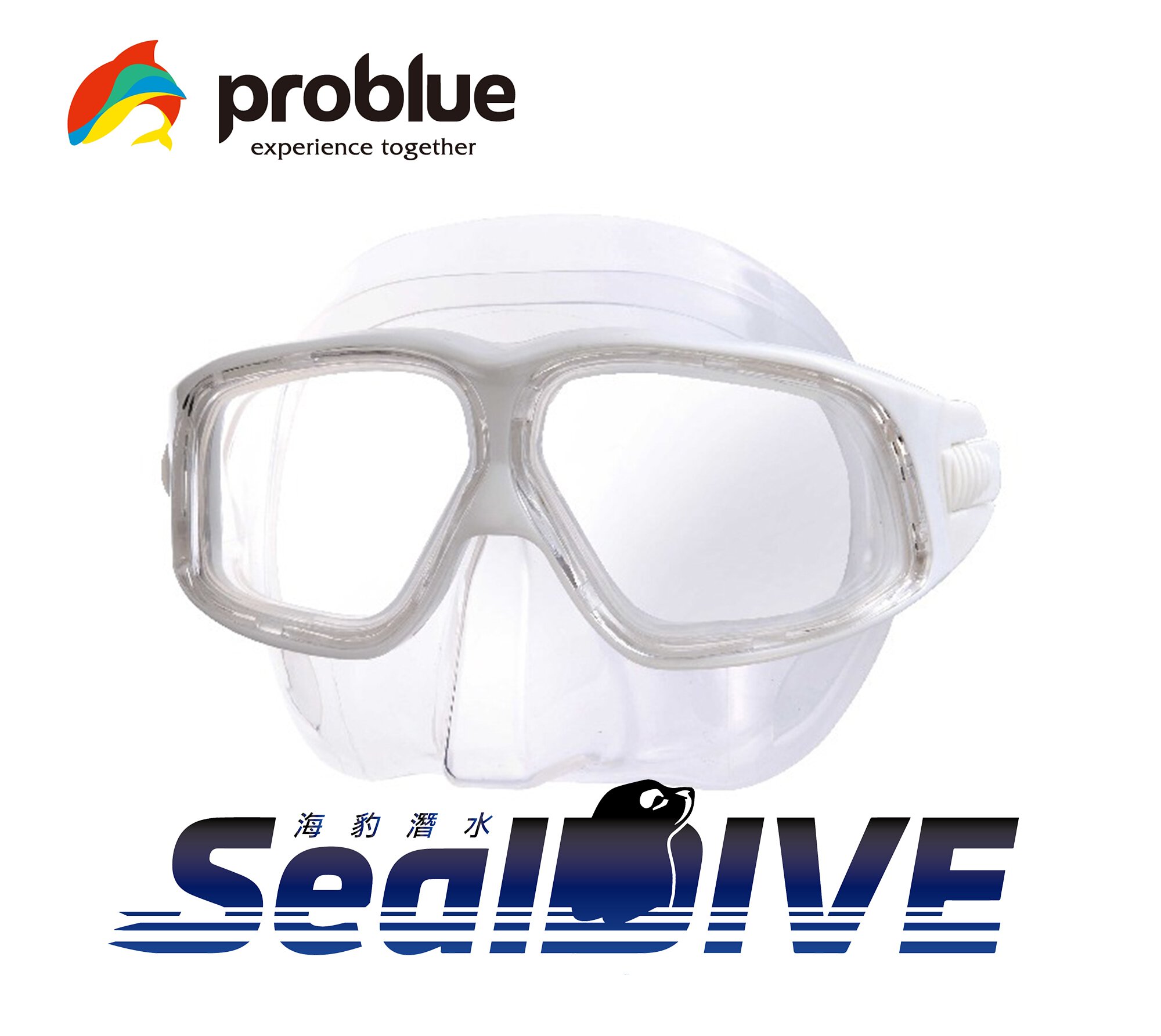 PROBLUE MS-2811W 透明低容積面鏡 塑膠鏡片