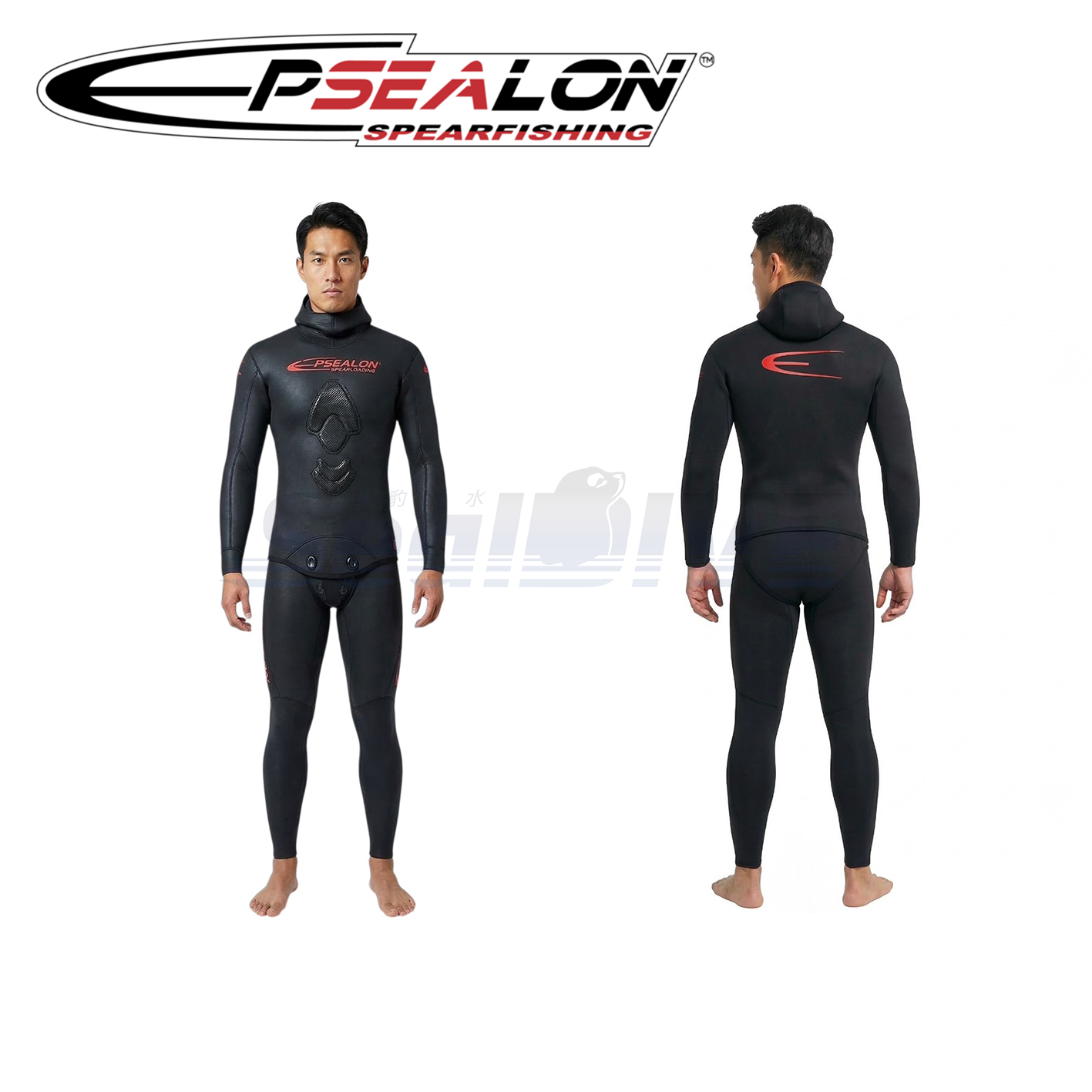 法國 EPSEALON 防寒衣 全黑紅Logo 3mm 5mm